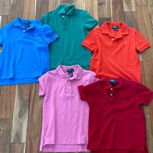 5 kids polo tees size 5